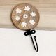 Brown Wooden Leaf Kids Towel Hook